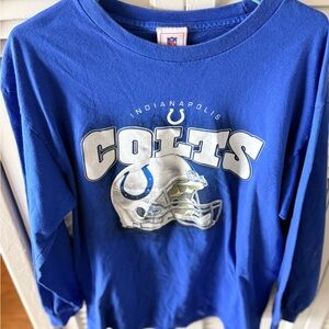 NFL Indianapolis Colts Men Blue Long Sleeve Tee